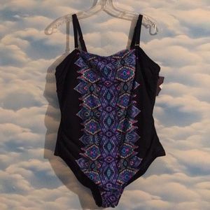 20W Tribal Print One Piece Swimsuit Ava & Viv